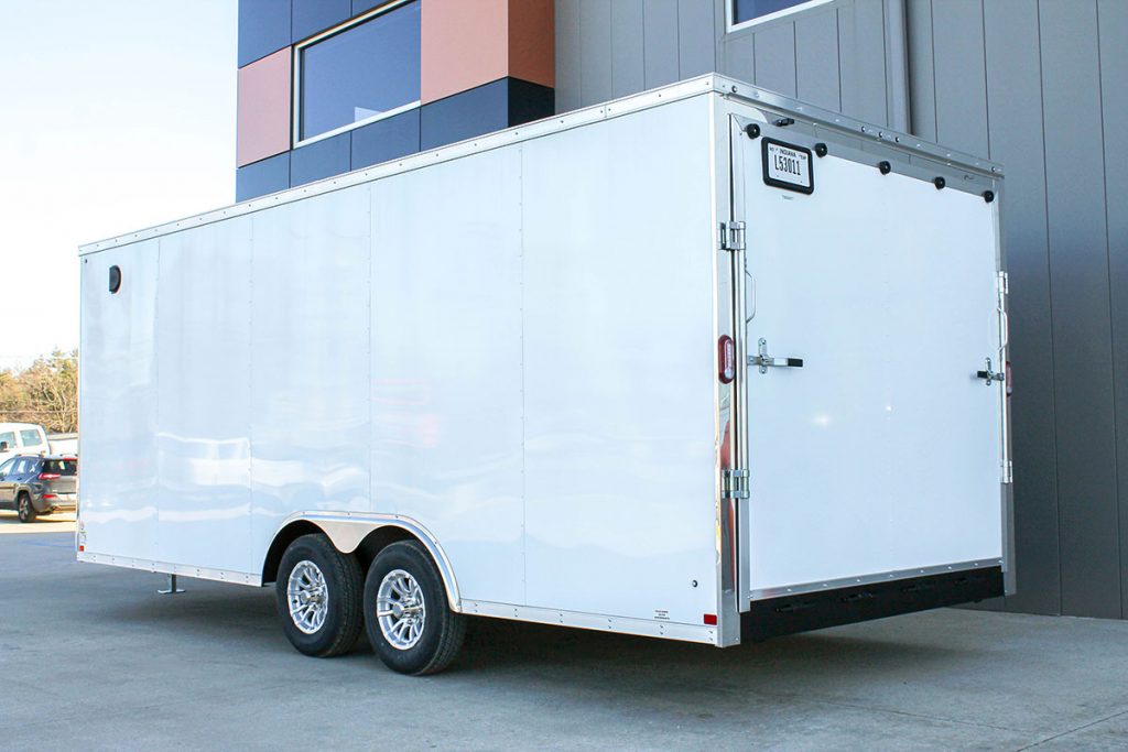 enclosed tandem cargo trailer